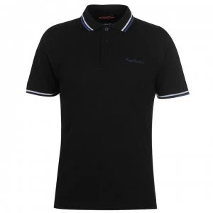 Pierre Cardin Tipped Polo Shirt Mens - Black