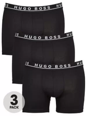 Hugo Boss 3 Pack Boxer Briefs Black Size M Men