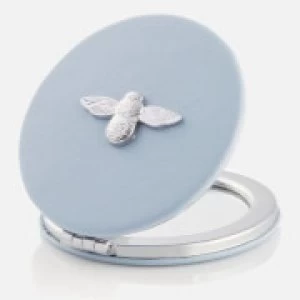 Olivia Burton Womens 3D Bee Compact Mirror - Chalk Blue/Silver