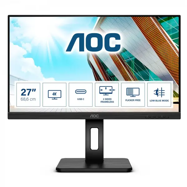 AOC 27" U27P2CA 4K Ultra HD IPS LED Monitor