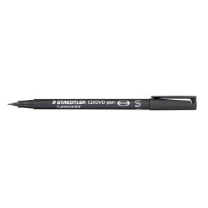 Staedtler Lumocolor CD/DVD Marker Pens Line 0.4mm Black 1 x Pack of 10