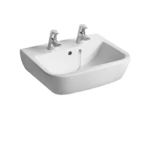 Tempo Washbasin 550mm Wide 2 Tap Holes - Ideal Standard