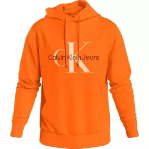 Calvin Klein Jeans Seasonal Monologo Regular Hoodie - Orange