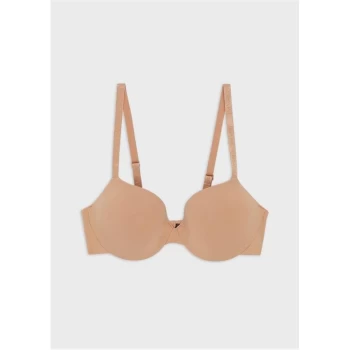 Emporio Armani Invisible Basic Bra Linen Nude Size L Women