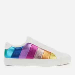 Kurt Geiger London Womens Lane Stripe Leather Cupsole Trainers - Multi - UK 7