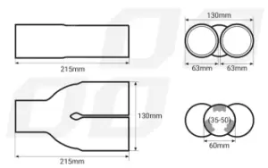 AMiO Tailpipe 01304 Baffle, tailpipe