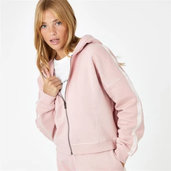 Jack Wills Logo Zip Hoodie - Pink