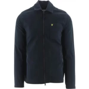 Lyle and Scott Dark Navy Washed Twill Overshirt