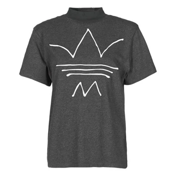 adidas TEE womens T shirt in Black - Sizes UK 6,UK 8,UK 10,UK 12,UK 14,UK 16