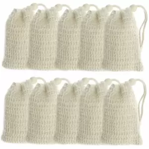 Natural Sisal Soap Bags - Set of 10 M&W - Multi