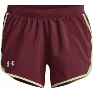 Under Armour Fly By 2 Shorts Womens - Red