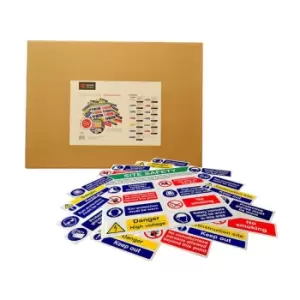 Build Your Own Composite Sign Kit - RPVC (650 x 650mm) Complete with 12 Signs