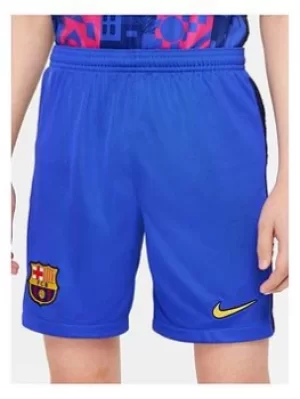 Nike Youth Barcelona 21/22 Third Shorts, Blue, Size S