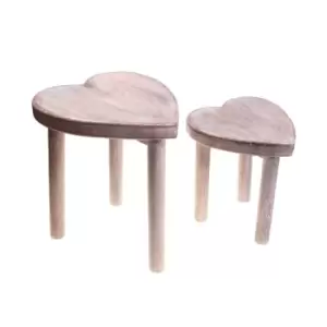 Sass & Belle Heart Stools (Set of 2)