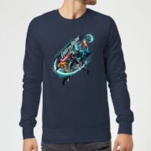 Aquaman Fight for Justice Sweatshirt - Navy - L