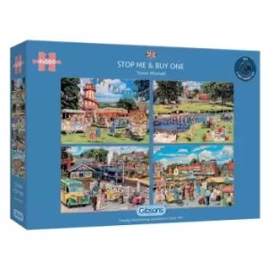 Gibsons Stop Me & Buy One 4 x 500 Piece Jigsaw Puzzle