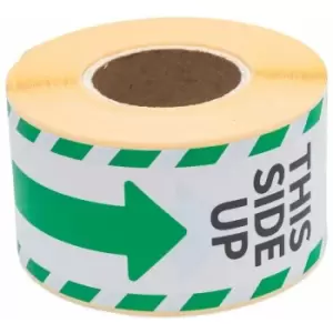 Rillprint - Warning Labels This side up 45x125mm 250 pcs x 5 rolls n/a