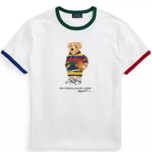 Polo Ralph Lauren Bear Print T Shirt - White