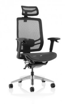 Ergo Click - Mesh Seat, Mesh Back with Headrest, Black