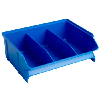 Treston 30-23L-6 Picking Bin 160 x 198 x 70mm Fixed Dividers - Blue