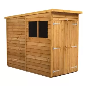 Power 4x8 Overlap Pent Double Door Shed