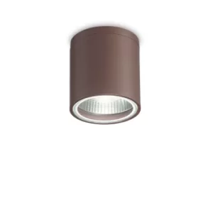 Gun 1 Light Round Surface Mounted Downlight Coffee IP44