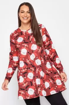 Printed Long Sleeve Tunic Top