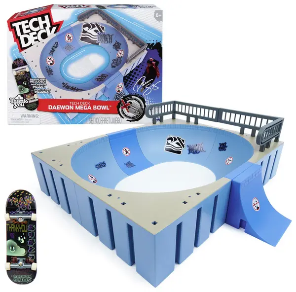 Tech Deck Daewon Mega Bowl X-Connect Park Creator Ramp Set