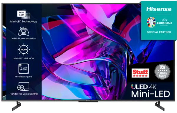 Hisense 85" U7KQTUK Smart 4K Ultra HD Mini LED TV