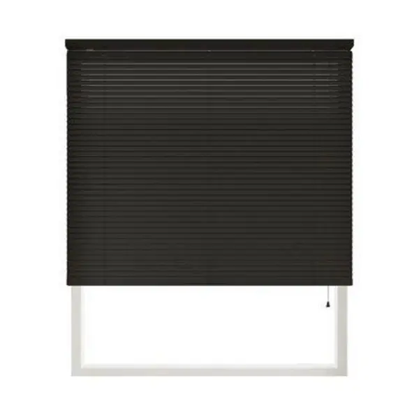 New Edge Blinds 152Cm Drop&#44; 25Mm Slat Pvc Venetian Blind150Cm Black 150BPVC