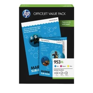 HP 953XL Tri Colour Ink Cartridge