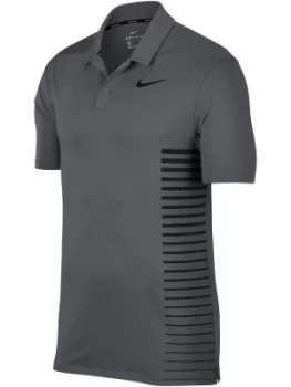 Mens Nike Dry Print Polo Dark Grey