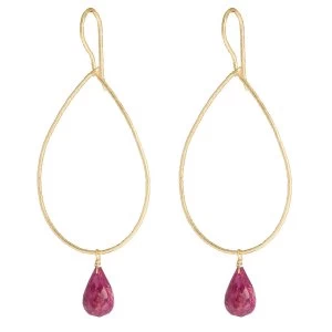 Juvi Designs Gold vermeil boho sway me earrings Red