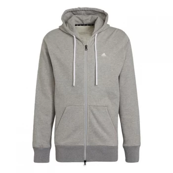 adidas Sportswear Comfy & Chill Full Zip Hoodie Me - Medium Grey Heather