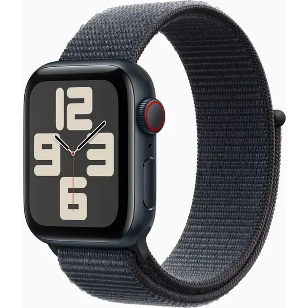 Apple Watch SE GPS + Cellular 40mm Midnight Aluminium Case with Ink Sport Loop MXGA3QA/A