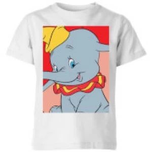 Dumbo Portrait Kids T-Shirt - White - 5-6 Years