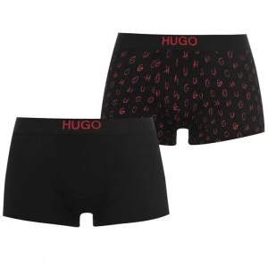 Hugo Boss 2 Pack Trunks Black Size L Men