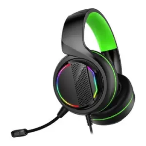 GameMax Razor RGB Gaming Headset USB/3.5mm Jack 5.1 Surround 40mm Drivers RGB Earcups