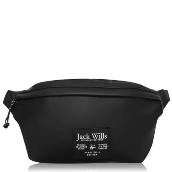 Jack Wills Wrangle Rubberised Cross Body Bag - Black