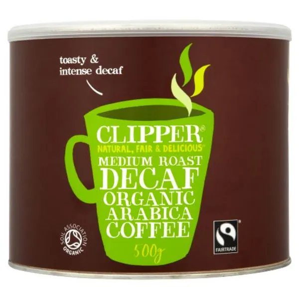 Clipper Fairtrade Organic Decaffeinated Freeze Dried Coffee 500g