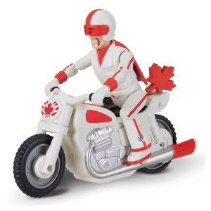 Toy Story 4 - Pullback Duke Caboom with Motorcycle 10cm Figure