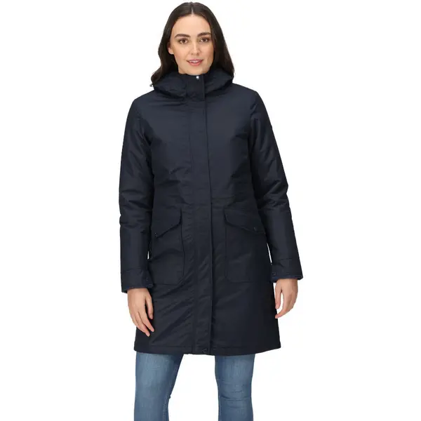 Regatta Womens Romine Waterproof Breathable Parka Coat 8 - Bust 32' (81cm) NAVY RWP351-540-8