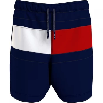 Tommy Hilfiger Large Flag Swim Shorts - Navy DW5