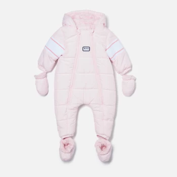 Hugo Boss All In One Snowsuit Pale Pink Size 6-9 Months Baby Girls