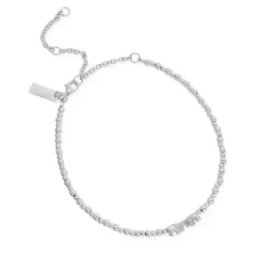 ChloBo Silver Mini Cute Lucky Elephants Anklet