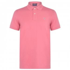 Gant Original Short Sleeve Rugger Polo Shirt - Pink 665