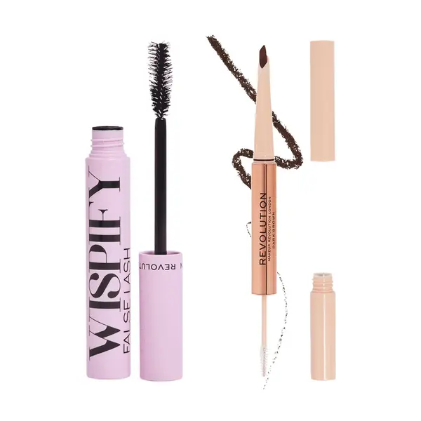 Makeup Revolution Wispify and Fluffy Brow Bundle (Various Shades) - Dark brown