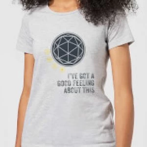 Crystal Maze I've Got A Good Feeling About This- Industrial Womens T-Shirt - Grey - L