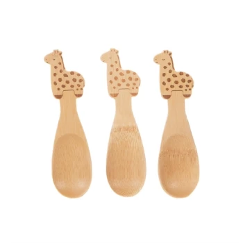 Sass & Belle Gigi Giraffe Bamboo Spoons - Set of 3