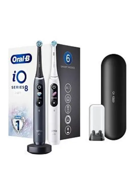 Oral B iO Series 8 ORAIO8DUO White & Black Onyx Duo Electric Toothbrush